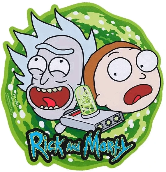 Subsonic Rick & Morty apvalus pelės kilimėlis, 30 cm
