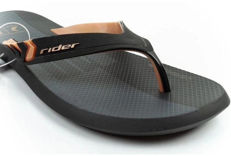 Rider vyriškos sportinės šlepetės R1 Prime patogios maudymosi šlepetės juodos