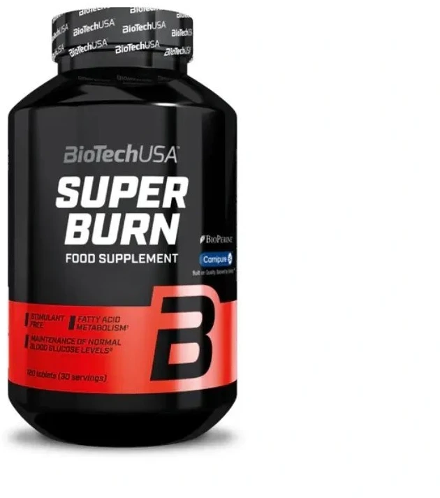 BioTech Super Burn Maisto papildas 120 tablečių energijai ir metabolizmui
