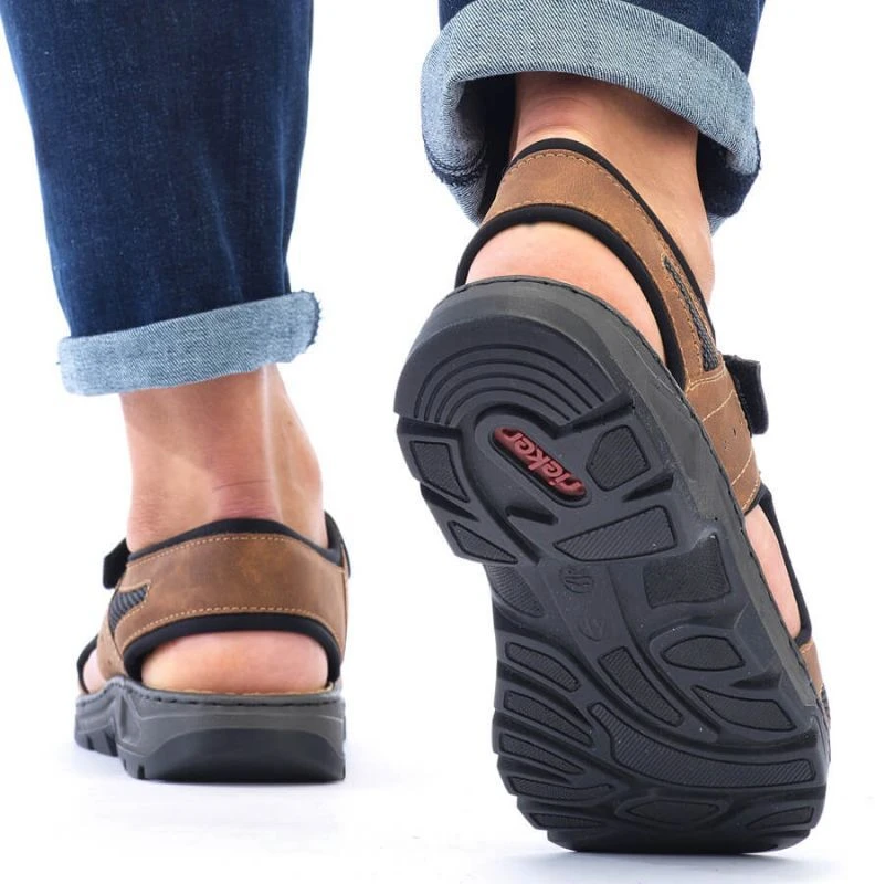 Rieker M 26156-25 RKR447B Velcro Sandalai