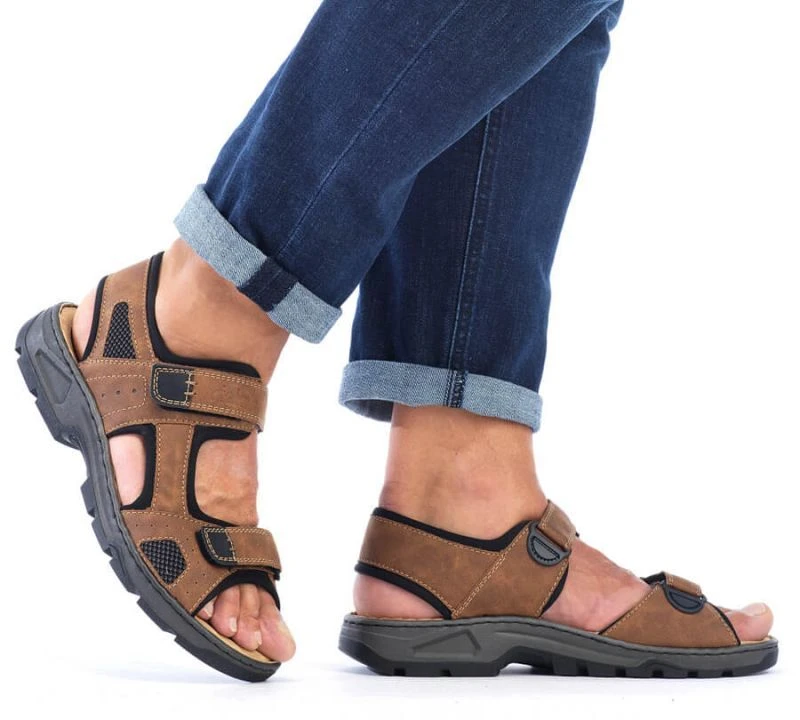 Rieker M 26156-25 RKR447B Velcro Sandalai