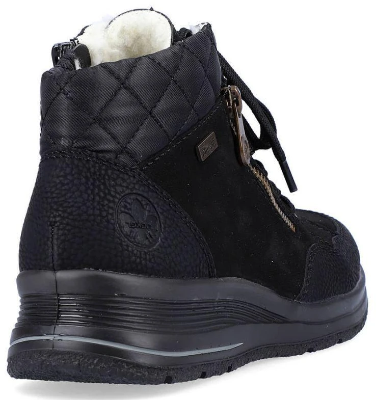 Rieker W RKR567 Atsparus vandeniui Insulated Leather Ankle Boots