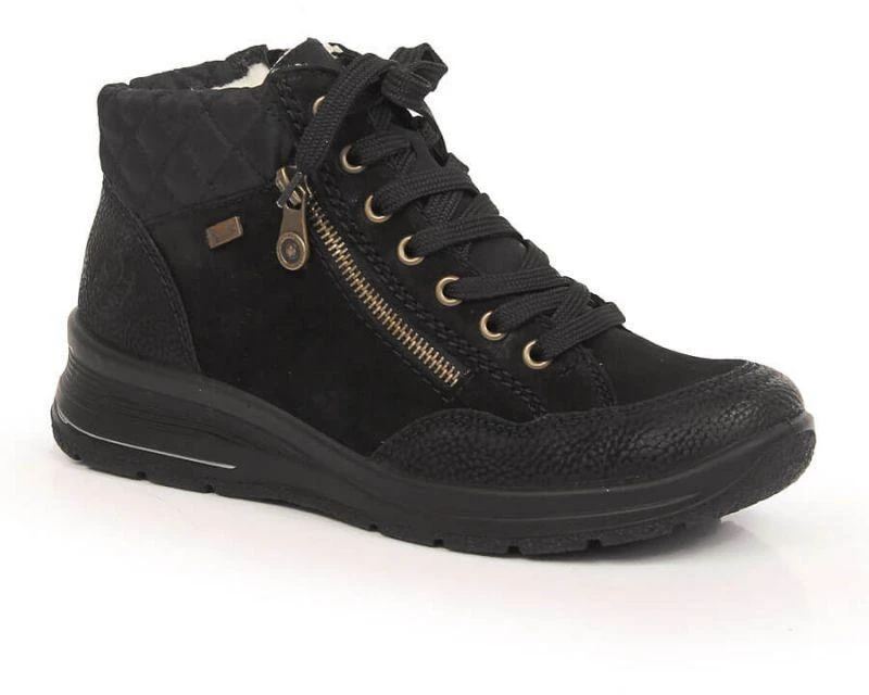Rieker W RKR567 Atsparus vandeniui Insulated Leather Ankle Boots