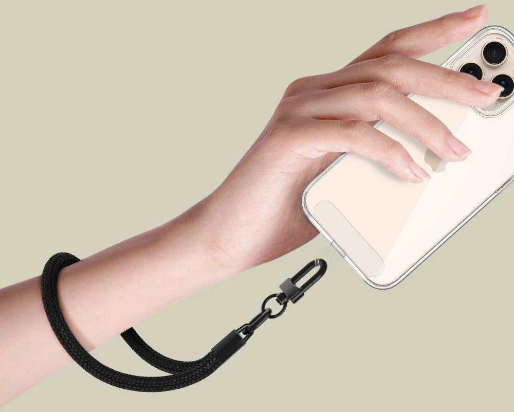 TECH-PROTECT C3S ROPE WRIST STRAP juodos spalvos