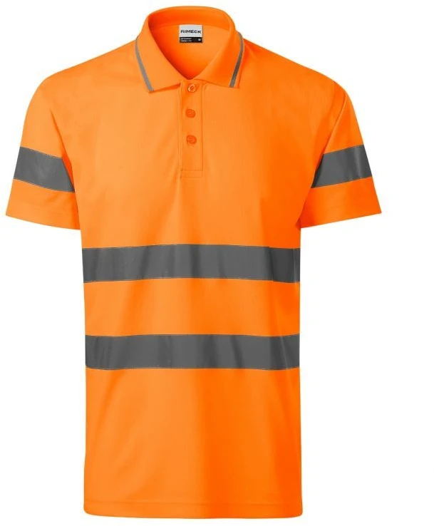 Rimeck HV Runway M polo marškinėliai MLI-2V998, fluorescencinė oranžinė