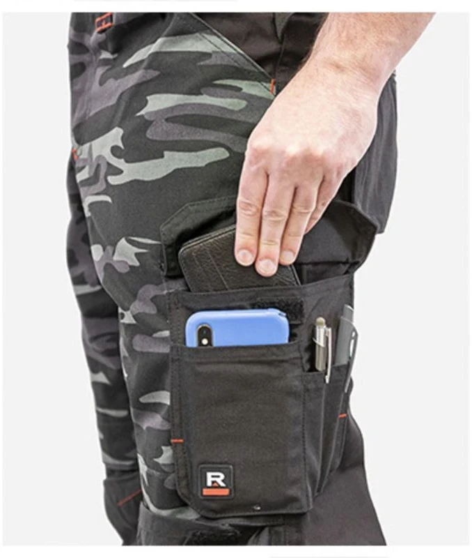 Rimeck Vertex Camo M MLI-W09C2 kamufliažo rašto tamsiai pilkos kelnės