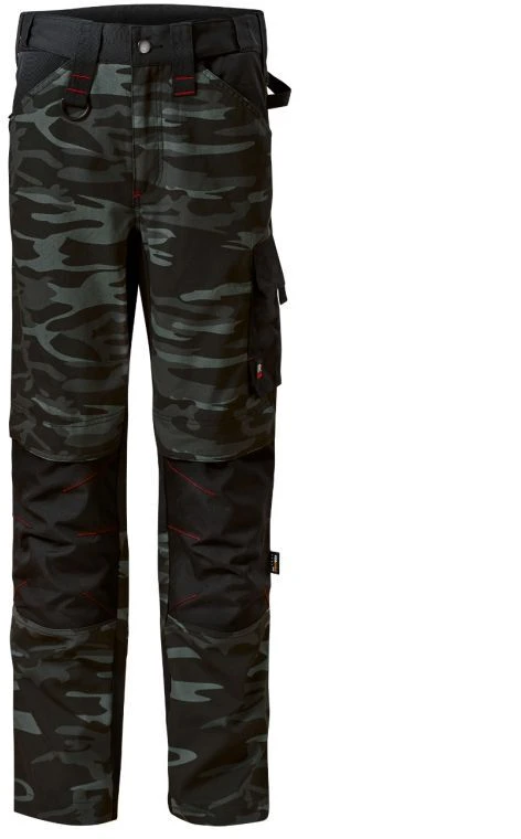 Rimeck Vertex Camo M MLI-W09C2 kamufliažo rašto tamsiai pilkos kelnės