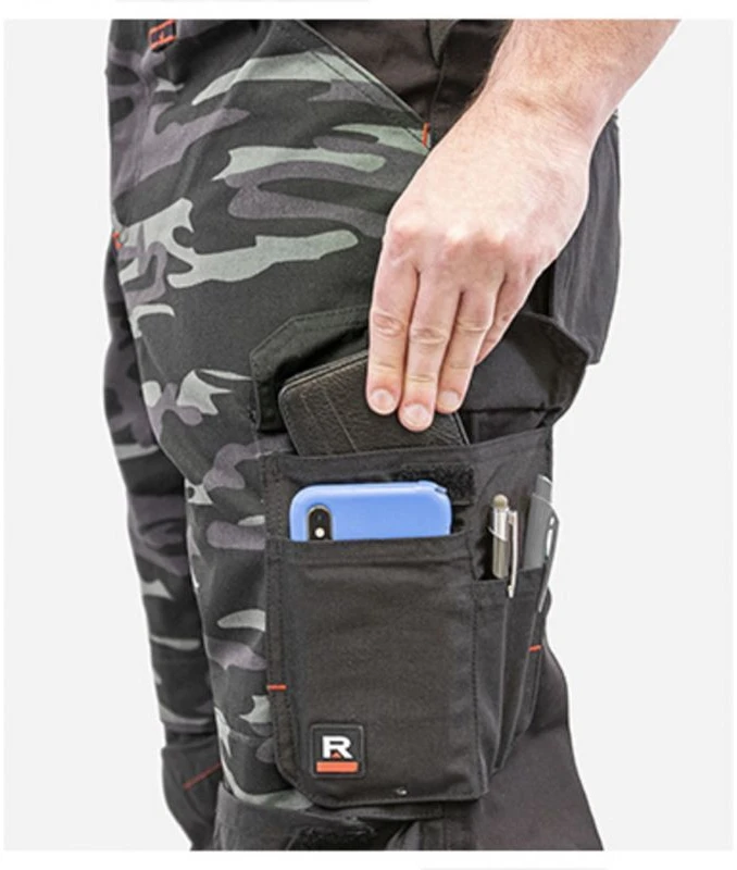 Rimeck Vertex Camo M MLI-W09C2 kamufliažo rašto tamsiai pilkos kelnės