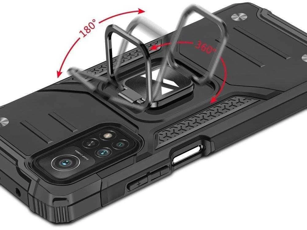 Wozinsky Ring Armor dėklas skirtas Mi Poco M4 Pro 5G / Redmi Note 11 5G (Kinija) / Redmi Note 11T 5G / Redmi Note 11S 5G, juodas