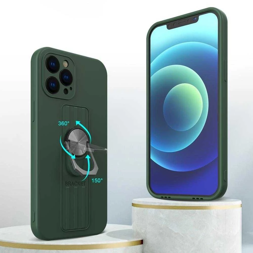 Hurtel Ring silikoninis dėklas skirtas iPhone 11 Pro, mėtų