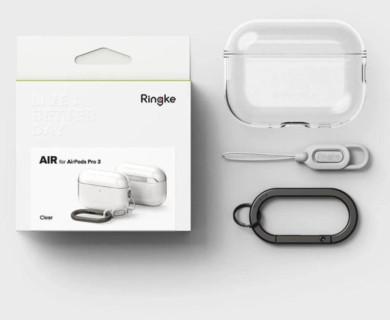Ringke Air dėklas, skirtas AirPods Pro 3 - Skaidrus