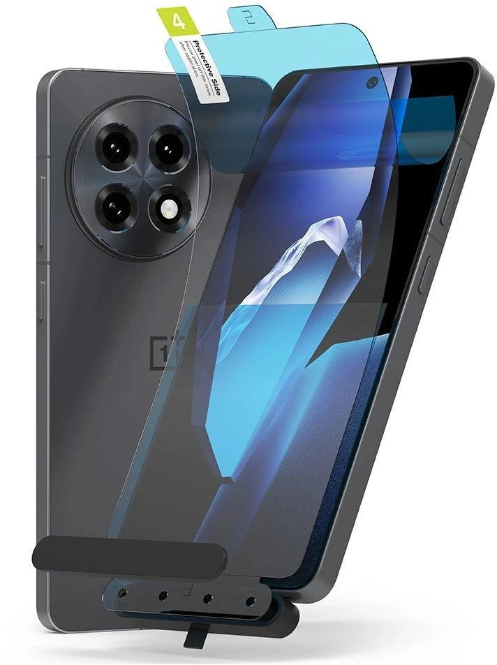 Ringke Dual Easy 2 pakuočių ekrano apsauga, skirta OnePlus 13R – skaidri