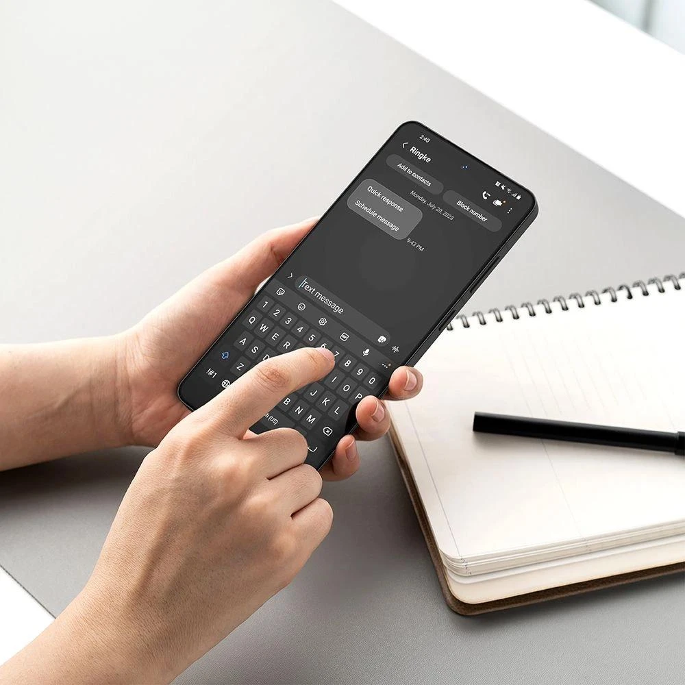 Ringke Dual Easy 2 pakuočių ekrano apsauga, skirta OnePlus 13R – skaidri