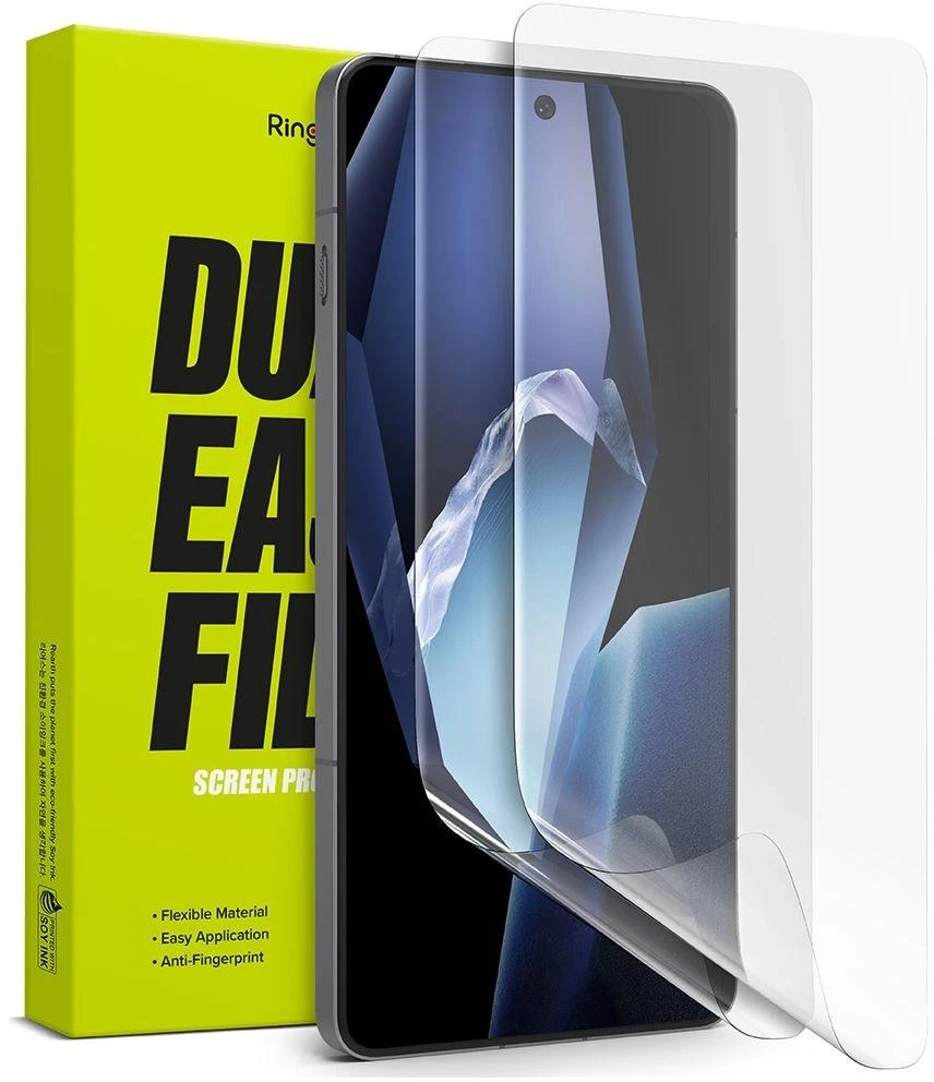 Ringke Dual Easy 2 pakuočių ekrano apsauga, skirta OnePlus 13R – skaidri