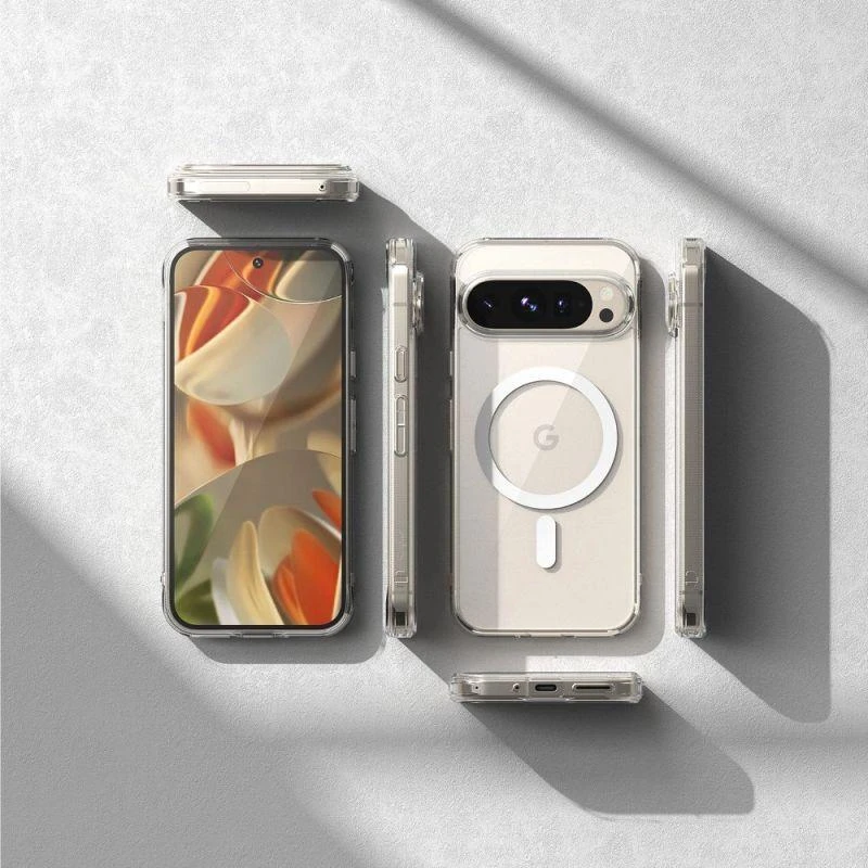 „Ringke Fusion MagSafe“ dėklas, skirtas „Google Pixel 9/9 Pro“ – skaidrus