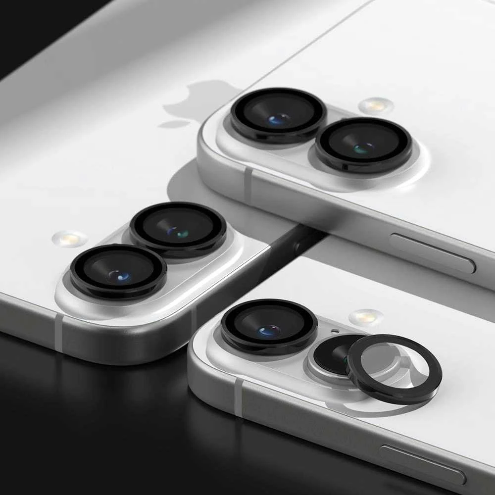Kameros apsauga Apple iPhone 16 / Apple iPhone 16 Plus Ringke Camera Frame Protector 2-pack juodas