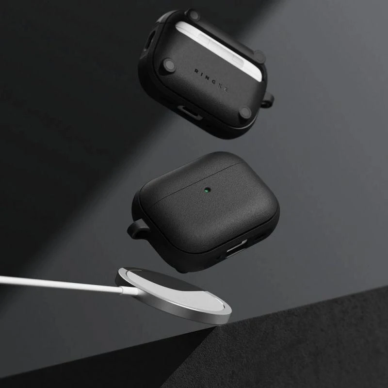 Ringke Onyx magnetinis MagSafe dėklas, skirtas AirPods Pro 3 - Juodas