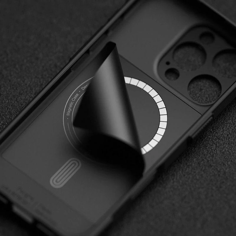 Apple iPhone 16 Pro Ringke Rugged Gear Magnetic MagSafe dėklas telefonui juodos spalvos