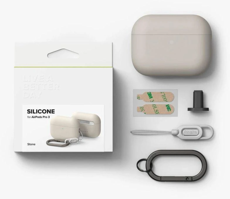 Ringke Silikoninis dėklas AirPods Pro 3 - Smėlio spalvos