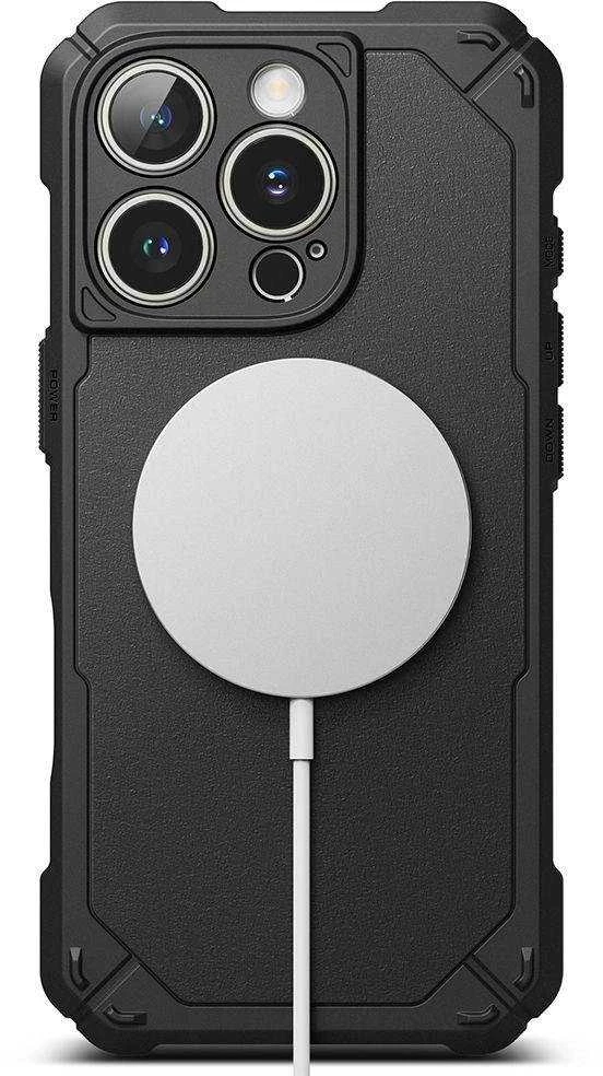 Apple iPhone 16 Pro Ringke Rugged Gear Magnetic MagSafe dėklas telefonui juodos spalvos