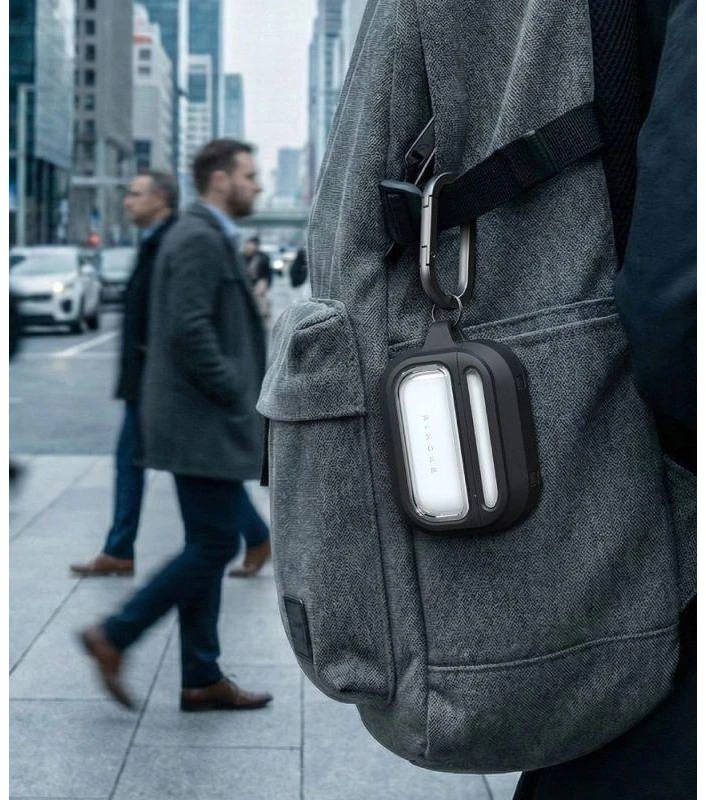 Dėklas „Ringke UX Magnetic MagSafe“ ausinės, Apple AirPods Pro 3, Juodas/Clear