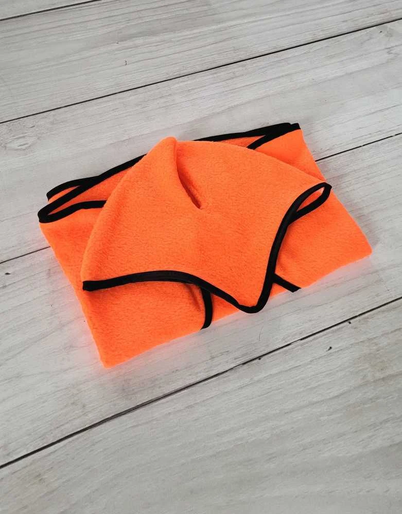 Rinkinys hobby horse: oranžinis pledas ir ausinukai