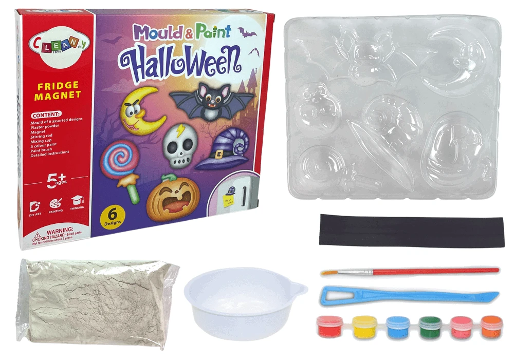 Lean Toys Helovino magnetų rinkinys vaikams nuo 3 metų