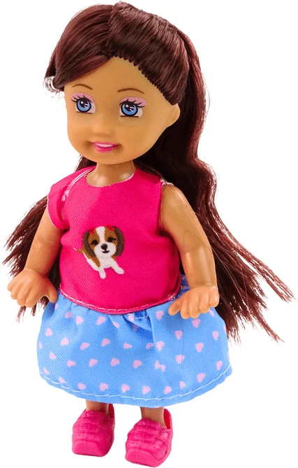 Lėlė su priedais Lean Toys, 16 vnt..