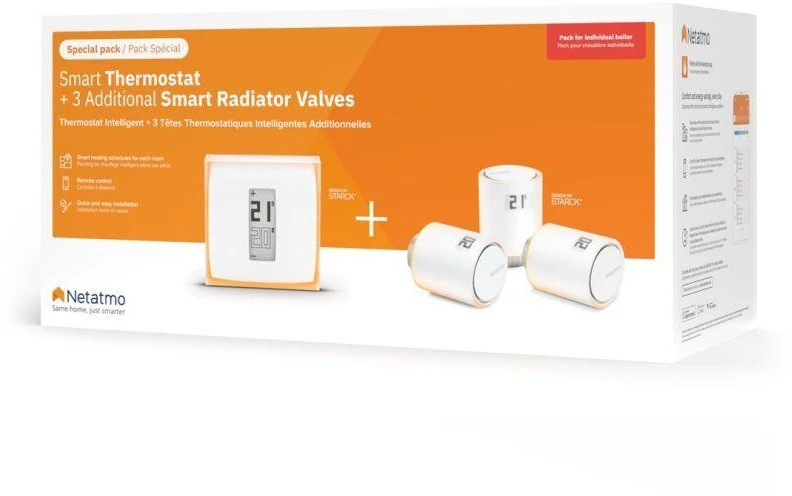 Netatmo Rinkinys Thermostat + 3x Valves