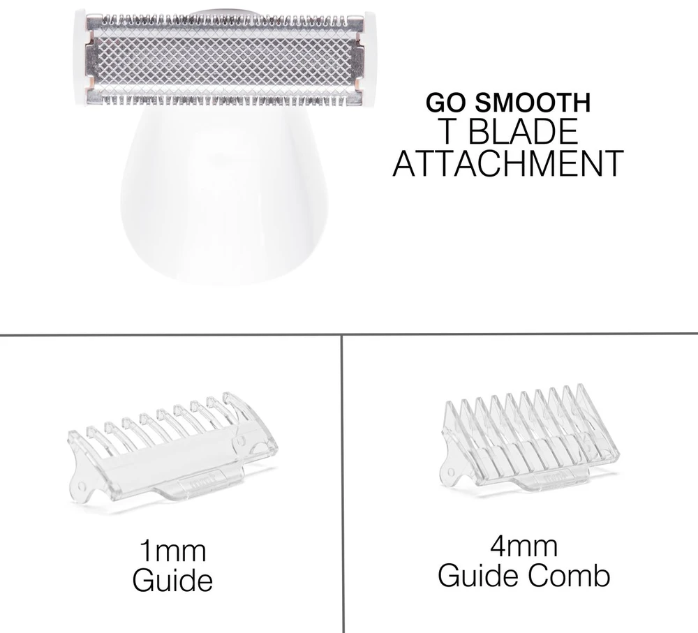 Rio Go Smooth 4-in-1 moteriškas skustuvas ir bikini trimeris, baltas