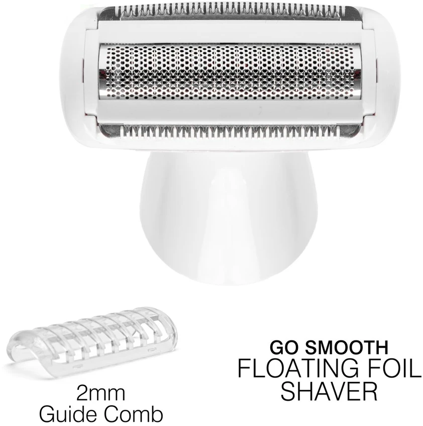 Rio Go Smooth 4-in-1 moteriškas skustuvas ir bikini trimeris, baltas