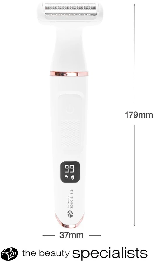Rio Go Smooth 4-in-1 moteriškas skustuvas ir bikini trimeris, baltas