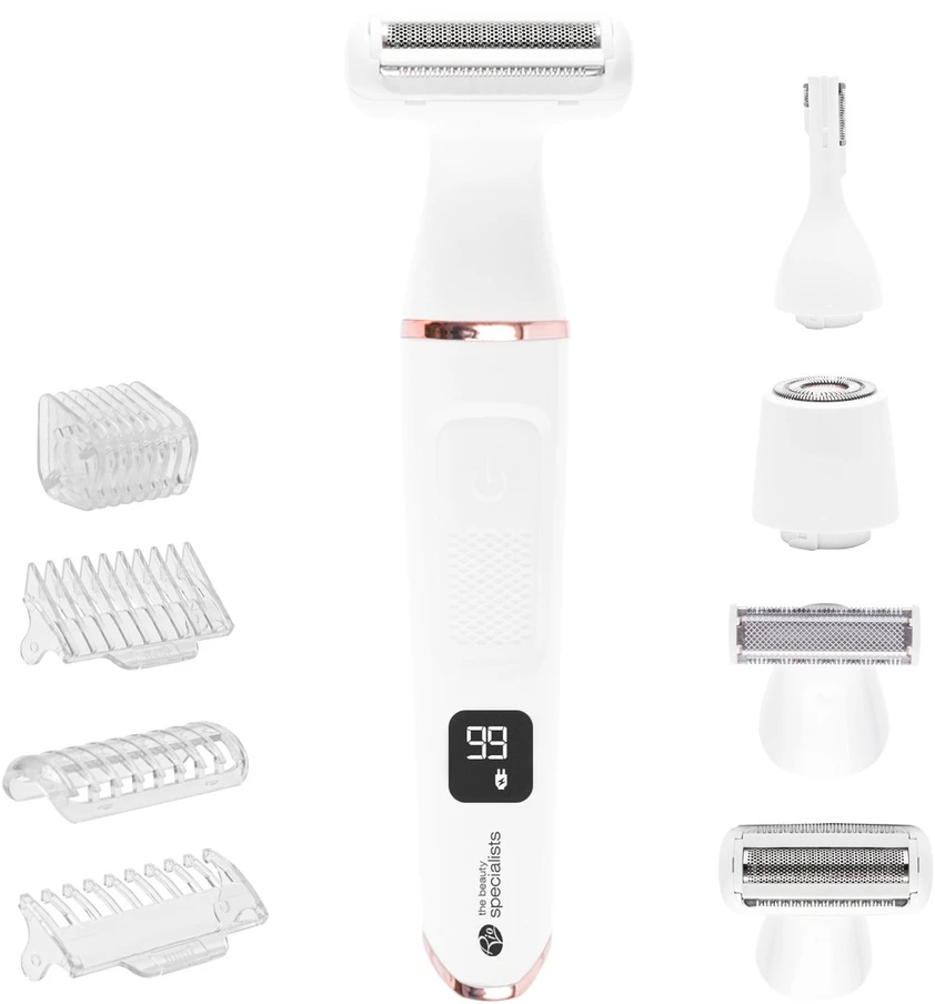 Rio Go Smooth 4-in-1 moteriškas skustuvas ir bikini trimeris, baltas