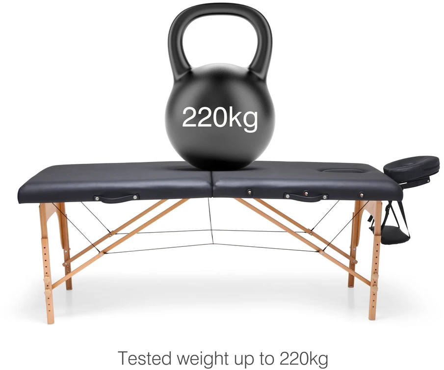 Rio MATA-EU/1.0 profesionalus itin lengvas nešiojamas masažo stalas, 70 cm