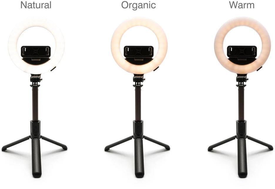 Rio RLRC-EU/1,3 15 cm žiedinė lemputė „Beauty & Vlogging“ su trikojiu