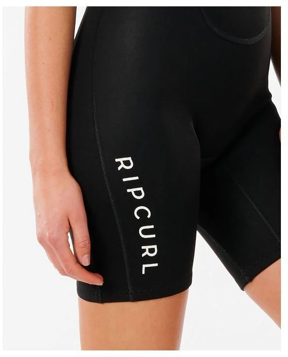RIP CURL Freelite trumpomis rankovėmis pavasarinis putų kostiumas moterims - juodas