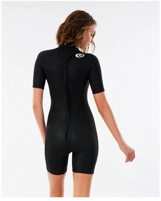 RIP CURL Freelite trumpomis rankovėmis pavasarinis putų kostiumas moterims - juodas