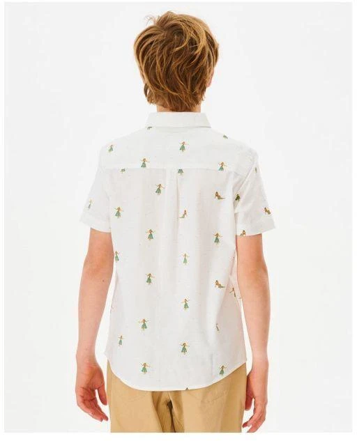RIP CURL Hula Breach marškiniai berniukams, balti