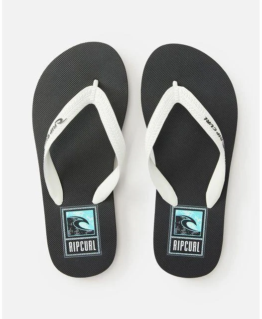 Rip Curl Line Up atviro priekio šlepetės per pirštą - Berniukams - Juodos