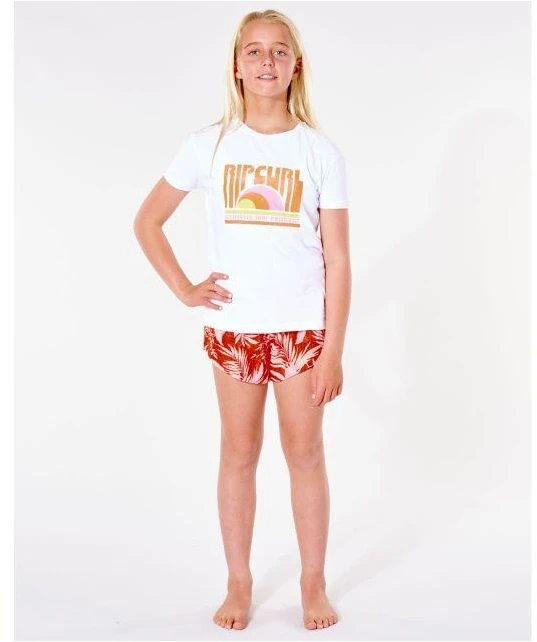 RIP CURL Marškinėliai "Surf Revival" - Mergaitei - balti