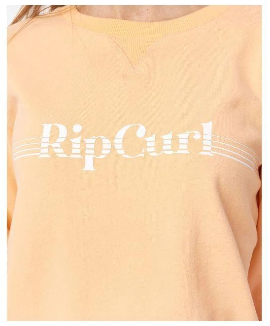 RIP CURL Re-Entry džemperis ilgomis rankovėmis – šviesiai oranžinis