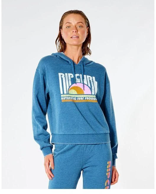 RIP CURL Wave Shapers džemperis su gobtuvu – mėlynas