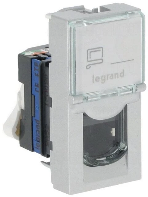 RJ45 lizdas Mosaic UTP 6 Legrand 076561 (baltas)