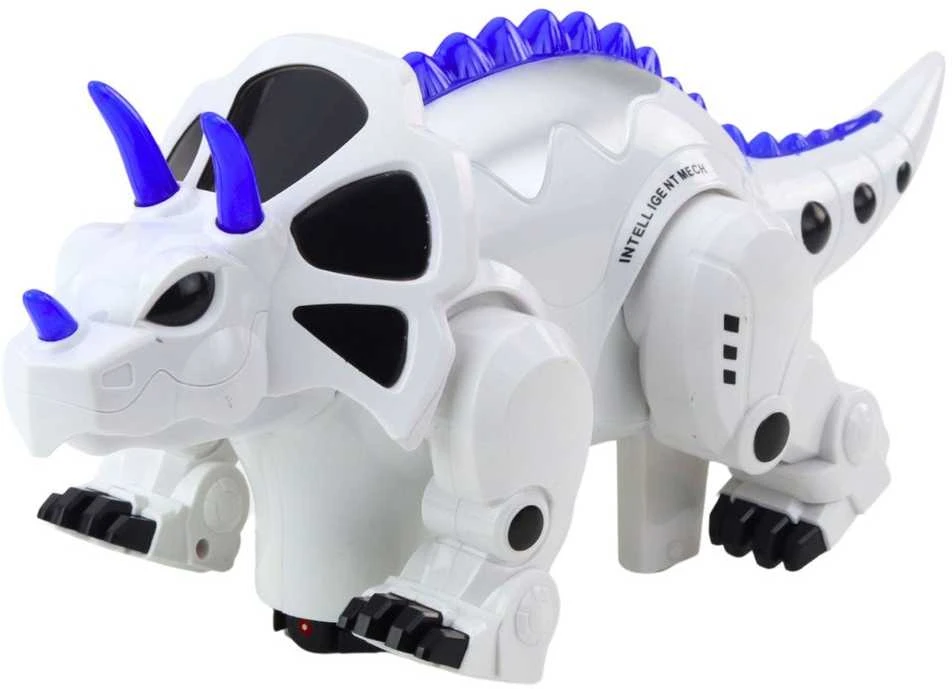 Robotas dinozauras Triceratops su nuotoliniu valdymu – žaidimams ir nuotykiams namuose.