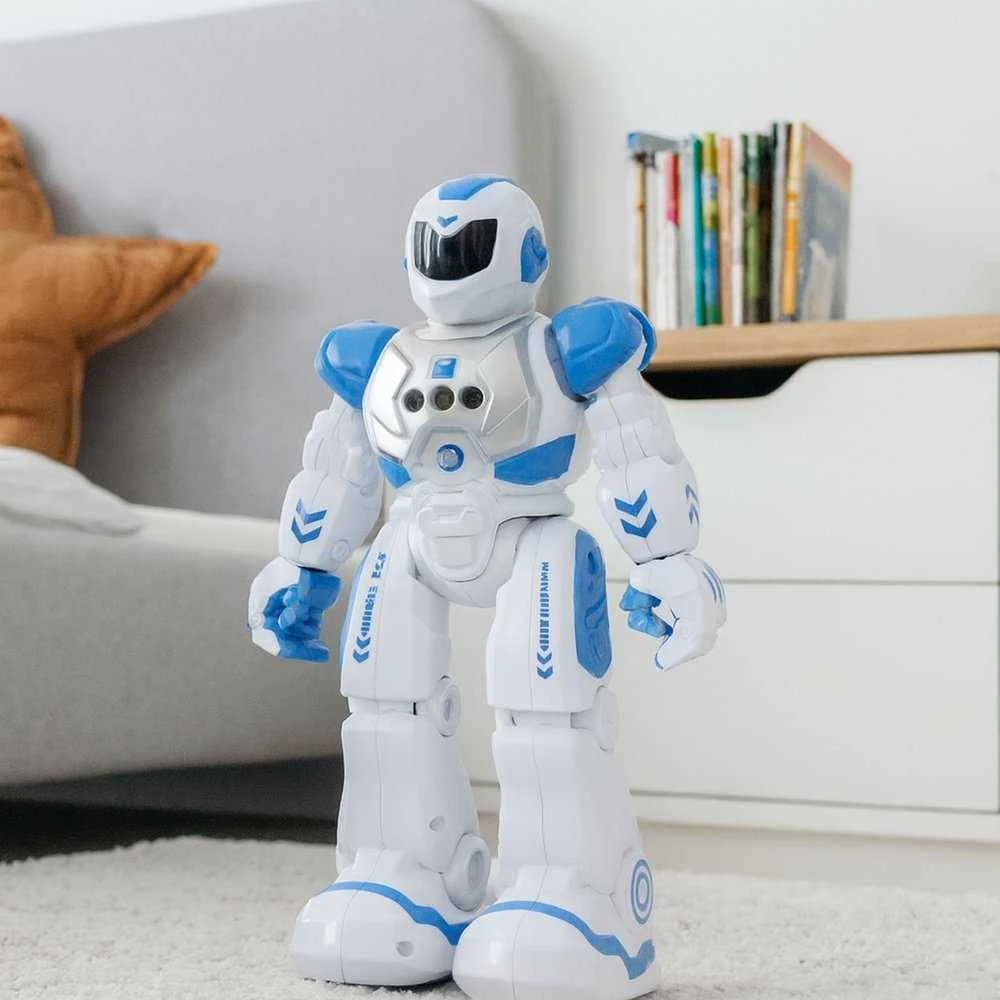 Robotas edukacinis valdomas pulteliu mėlynas RC