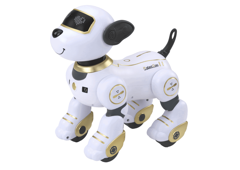 Lean Toys Nuotoliniu būdu valdomas interaktyvus robotas šuo, 23x23x14 cm