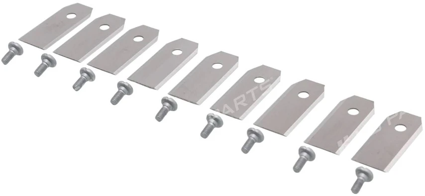 ROBOTO ŽOLIAPJOVĖS PEILIUKAI TINKANTYS HUSQVARNAI GARDENAI 43MM – RINKINYS 9 VNT.