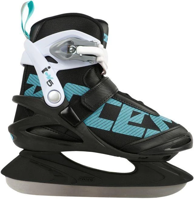Roces ICY 5 moteriškos pačiūžos juodos, baltos ir mėlynos 450737 001