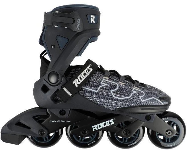 Roces R-Evo 84 riedučiai, juodi ir pilki 400904 00001