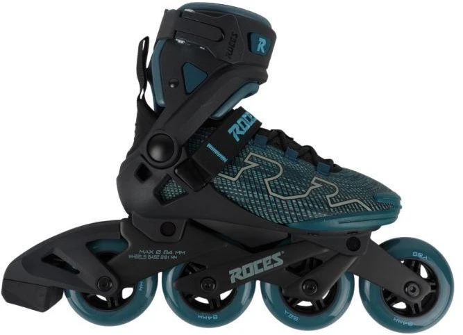 Roces R-Evo 84 W riedučiai juodos-mėlynos-žalios spalvos 400905 0003